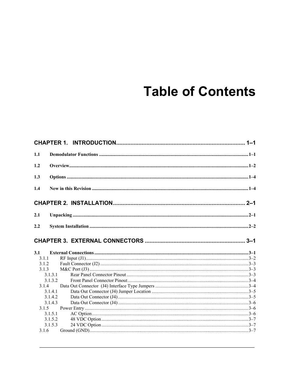 Comtech EF Data SDR-54A User Manual | Page 5 / 96