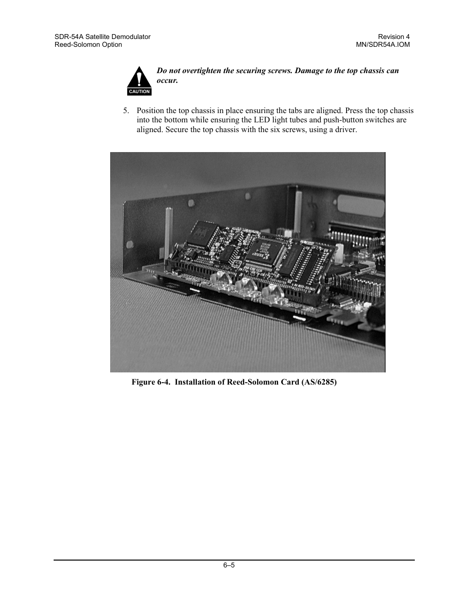 Comtech EF Data SDR-54A User Manual | Page 51 / 96