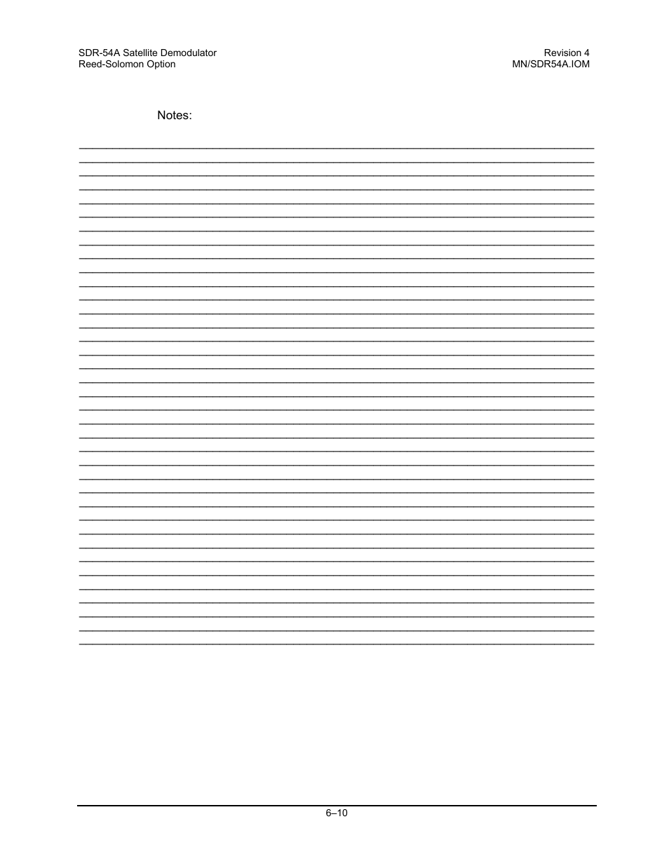 Comtech EF Data SDR-54A User Manual | Page 56 / 96