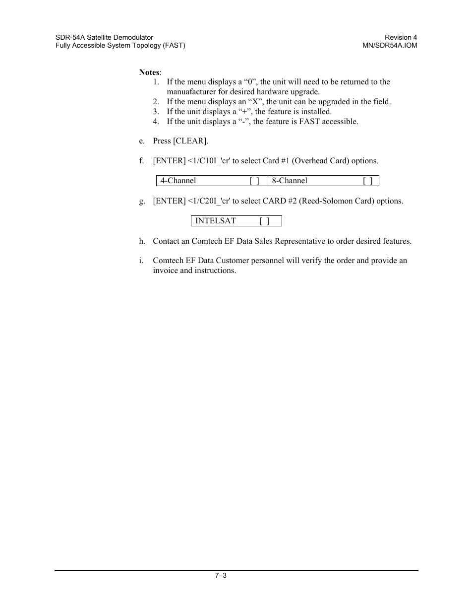 Comtech EF Data SDR-54A User Manual | Page 59 / 96