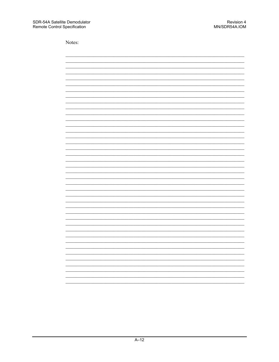 Comtech EF Data SDR-54A User Manual | Page 90 / 96