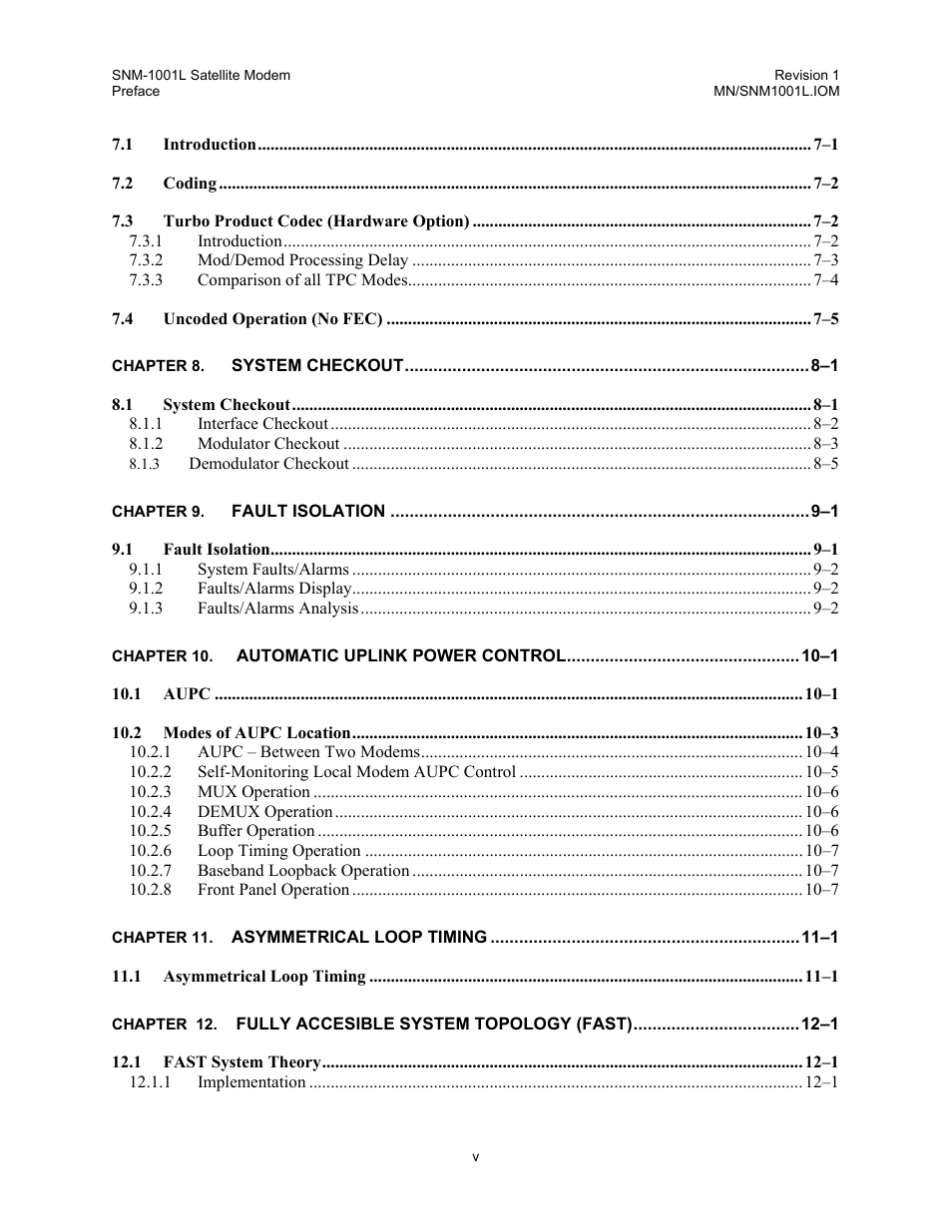 Comtech EF Data SNM-1001L User Manual | Page 10 / 344