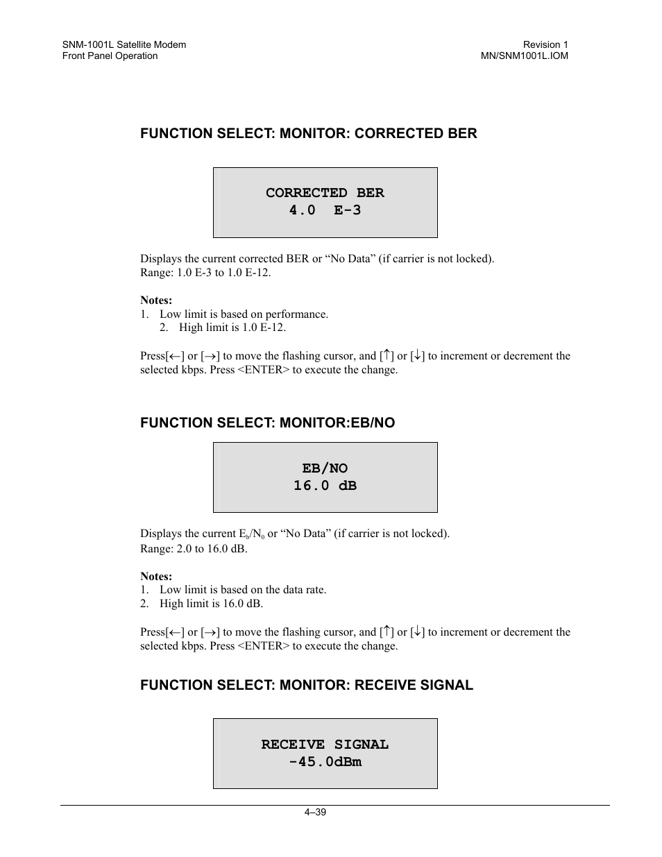 Comtech EF Data SNM-1001L User Manual | Page 103 / 344