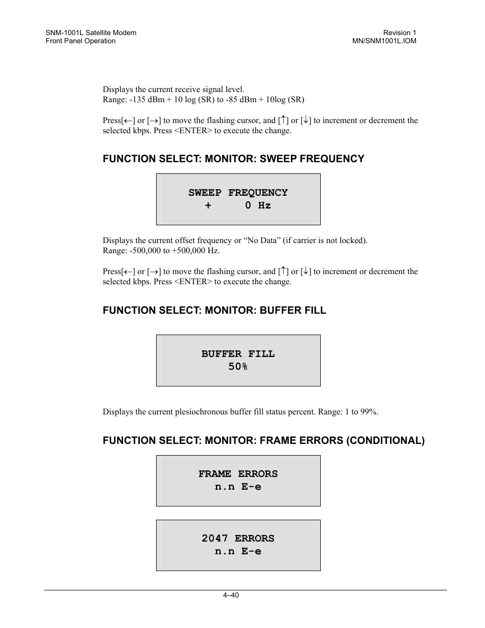 Comtech EF Data SNM-1001L User Manual | Page 104 / 344