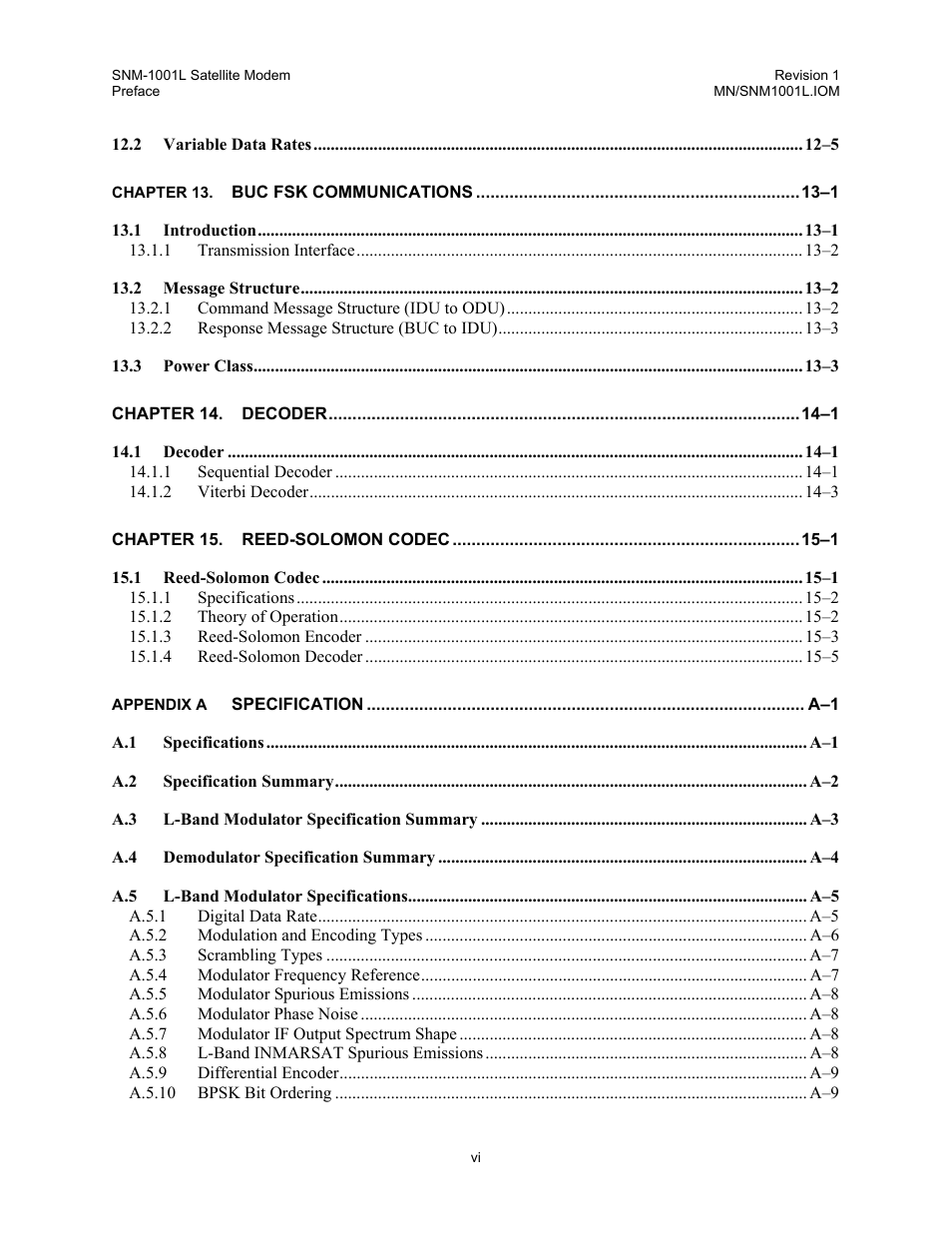 Comtech EF Data SNM-1001L User Manual | Page 11 / 344