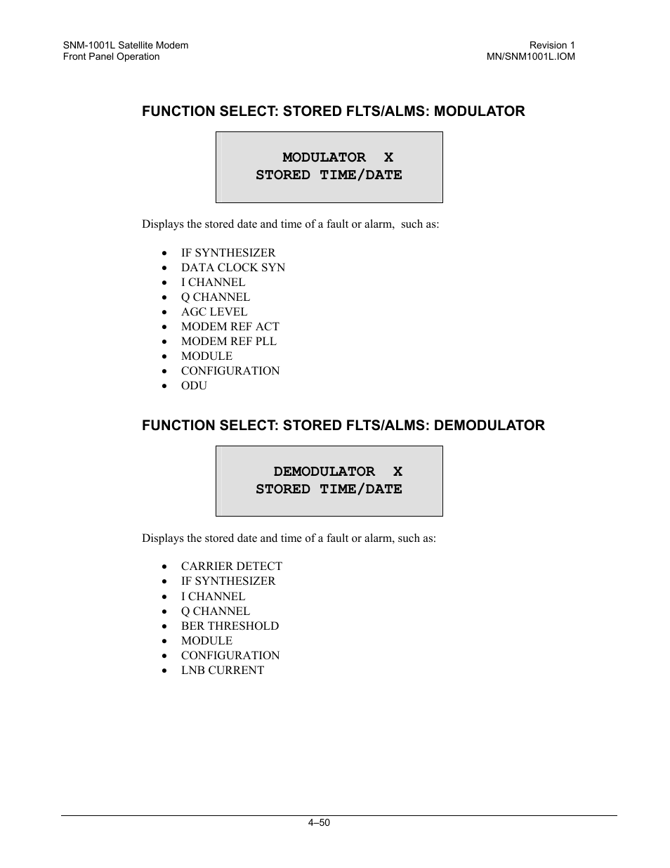 Comtech EF Data SNM-1001L User Manual | Page 114 / 344