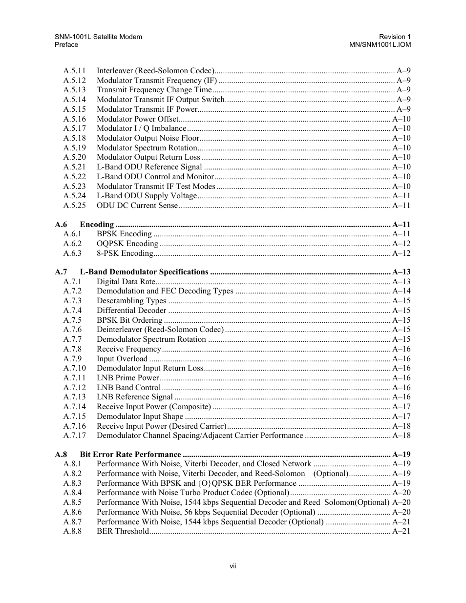 Comtech EF Data SNM-1001L User Manual | Page 12 / 344