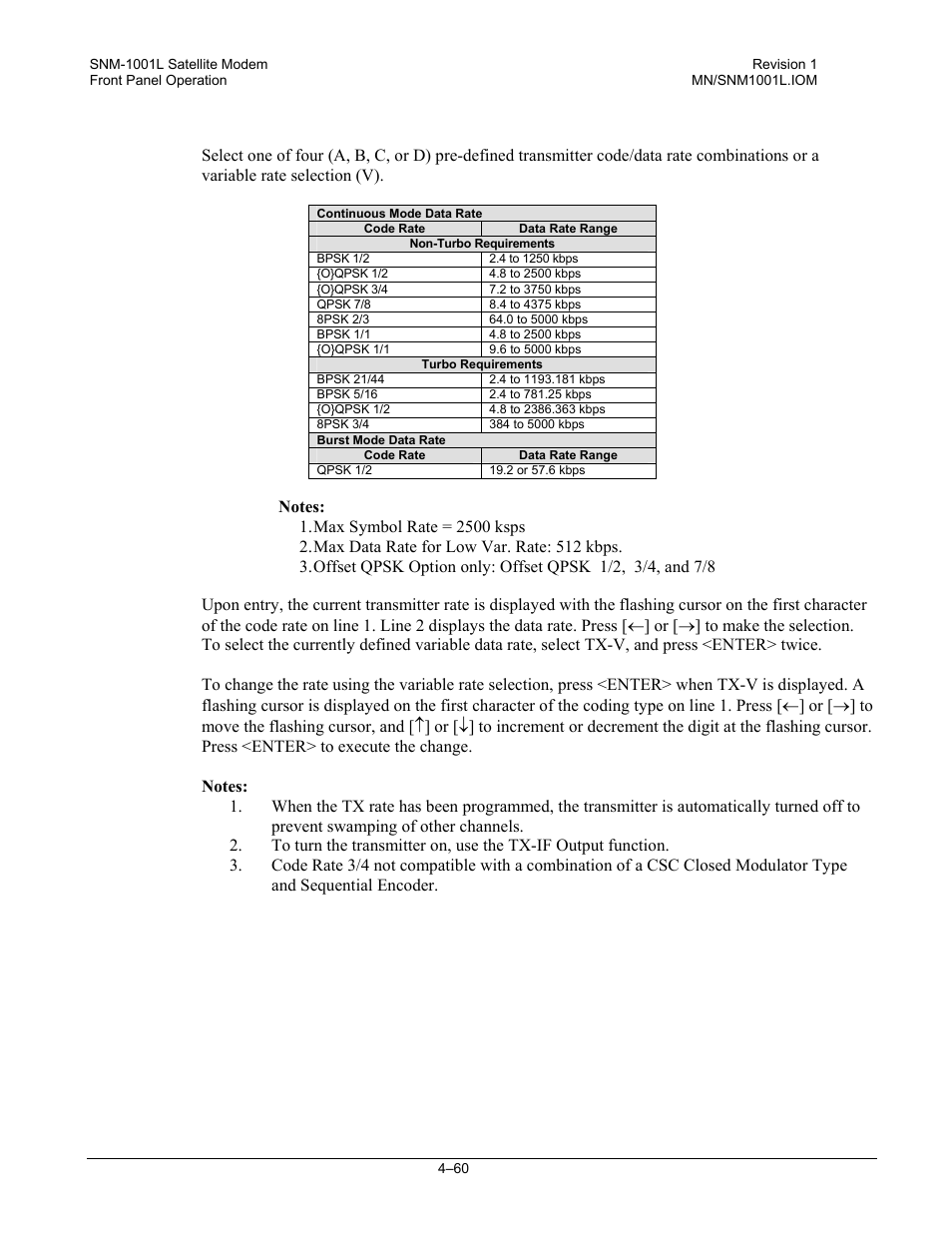 Comtech EF Data SNM-1001L User Manual | Page 124 / 344