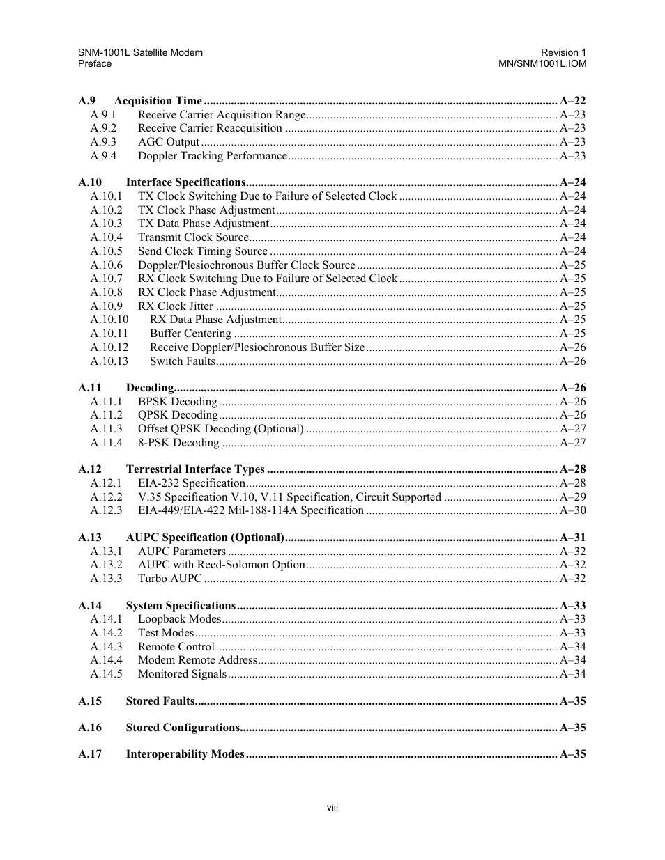 Comtech EF Data SNM-1001L User Manual | Page 13 / 344