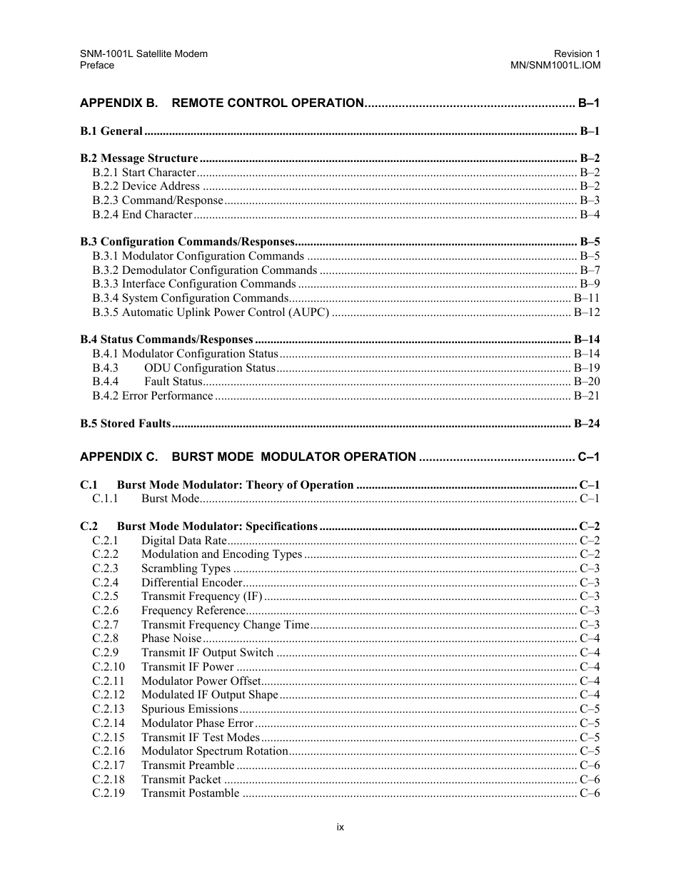 Comtech EF Data SNM-1001L User Manual | Page 14 / 344
