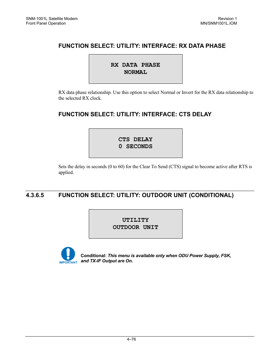 Comtech EF Data SNM-1001L User Manual | Page 140 / 344