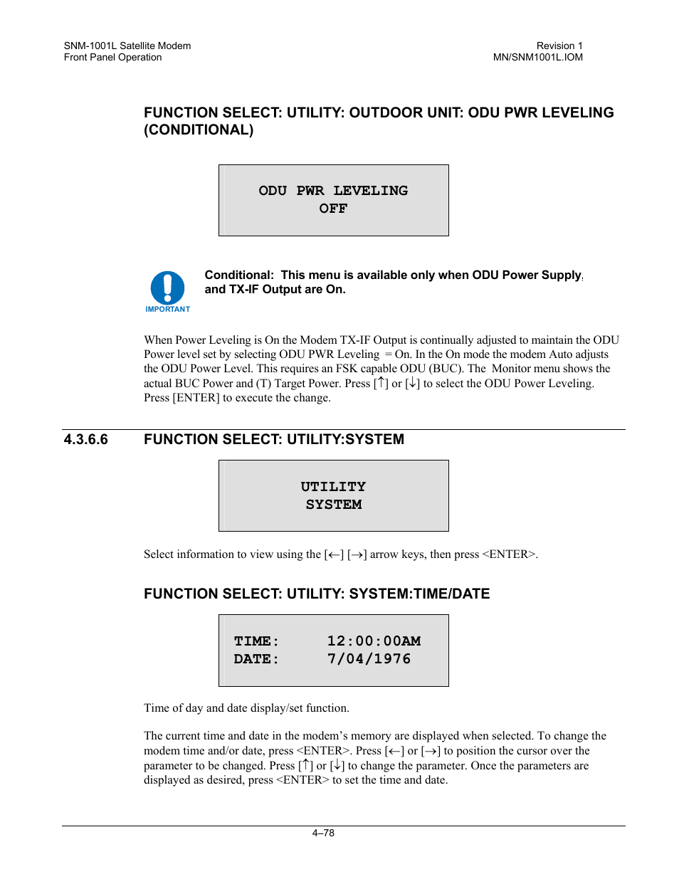 Comtech EF Data SNM-1001L User Manual | Page 142 / 344