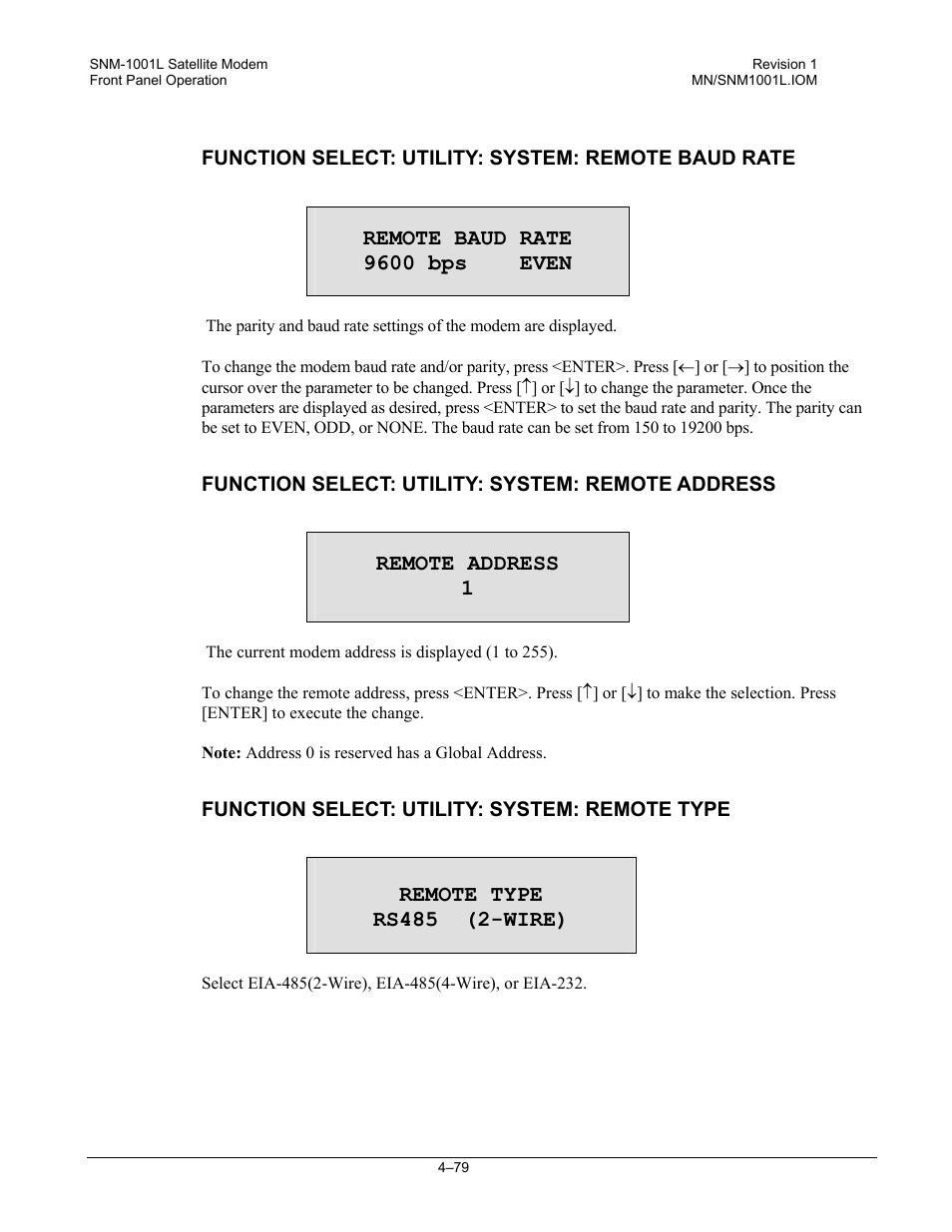 Comtech EF Data SNM-1001L User Manual | Page 143 / 344