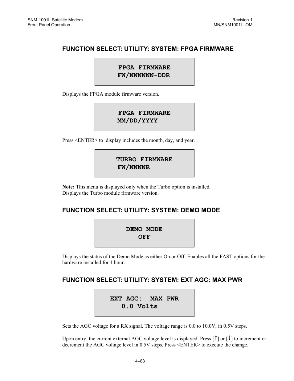 Comtech EF Data SNM-1001L User Manual | Page 147 / 344