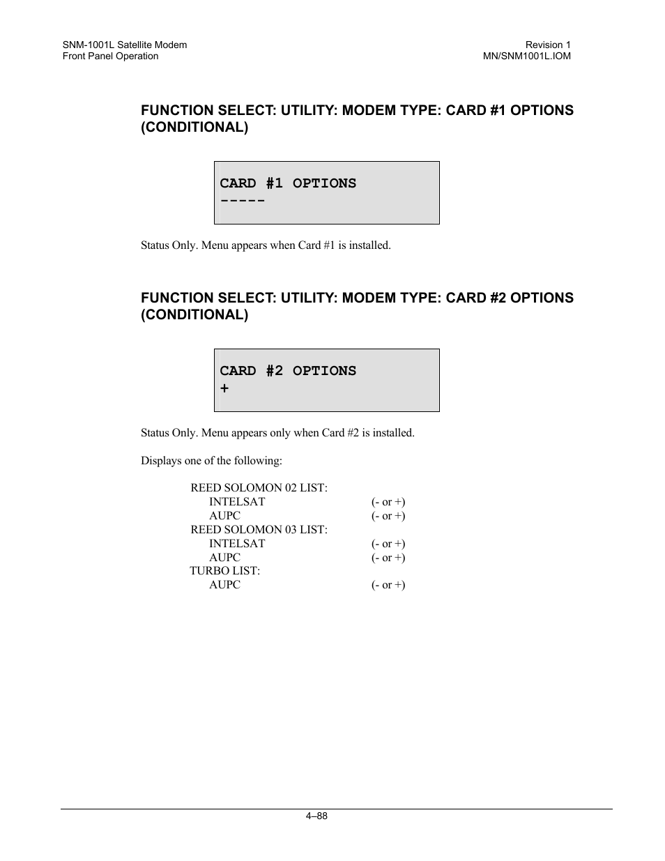 Comtech EF Data SNM-1001L User Manual | Page 152 / 344