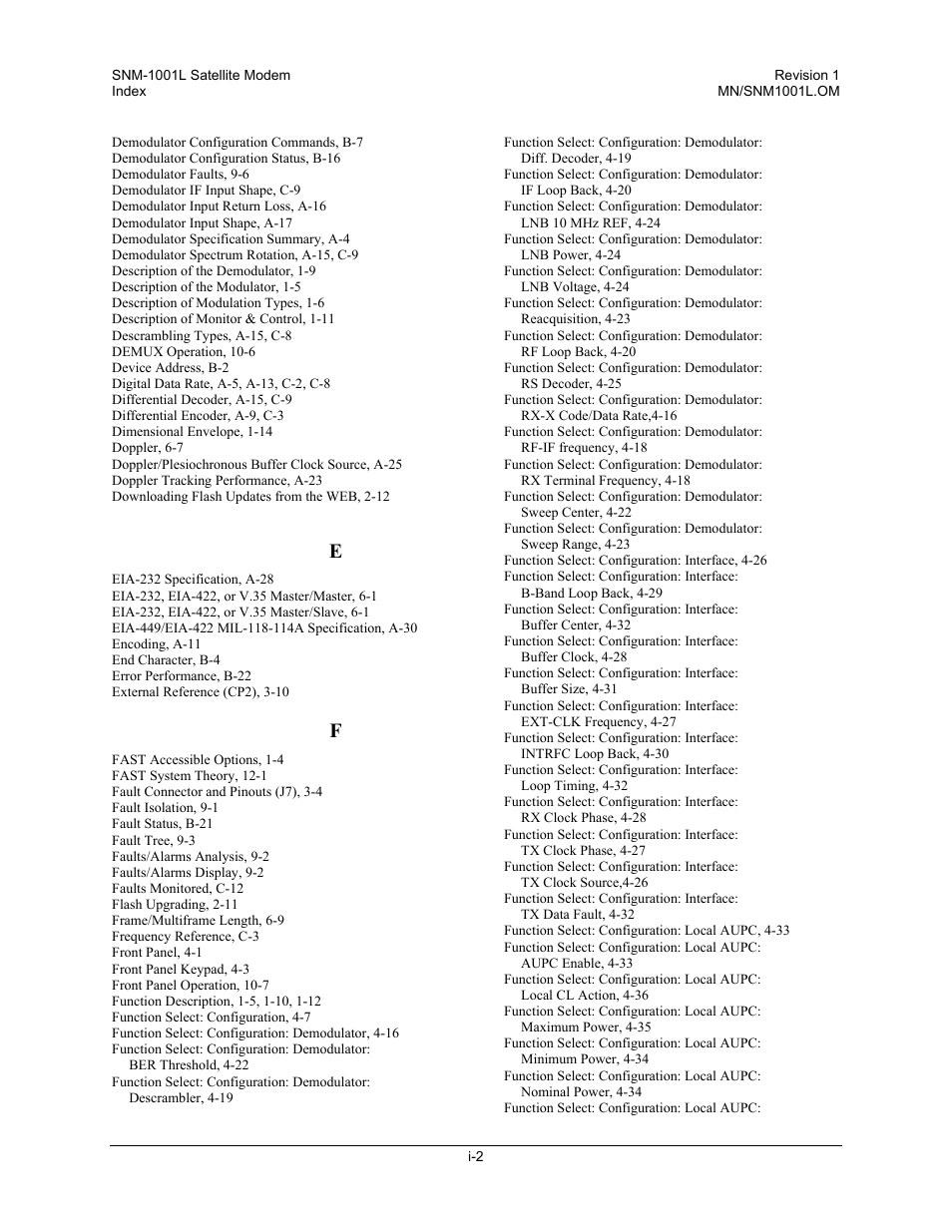 Comtech EF Data SNM-1001L User Manual | Page 338 / 344