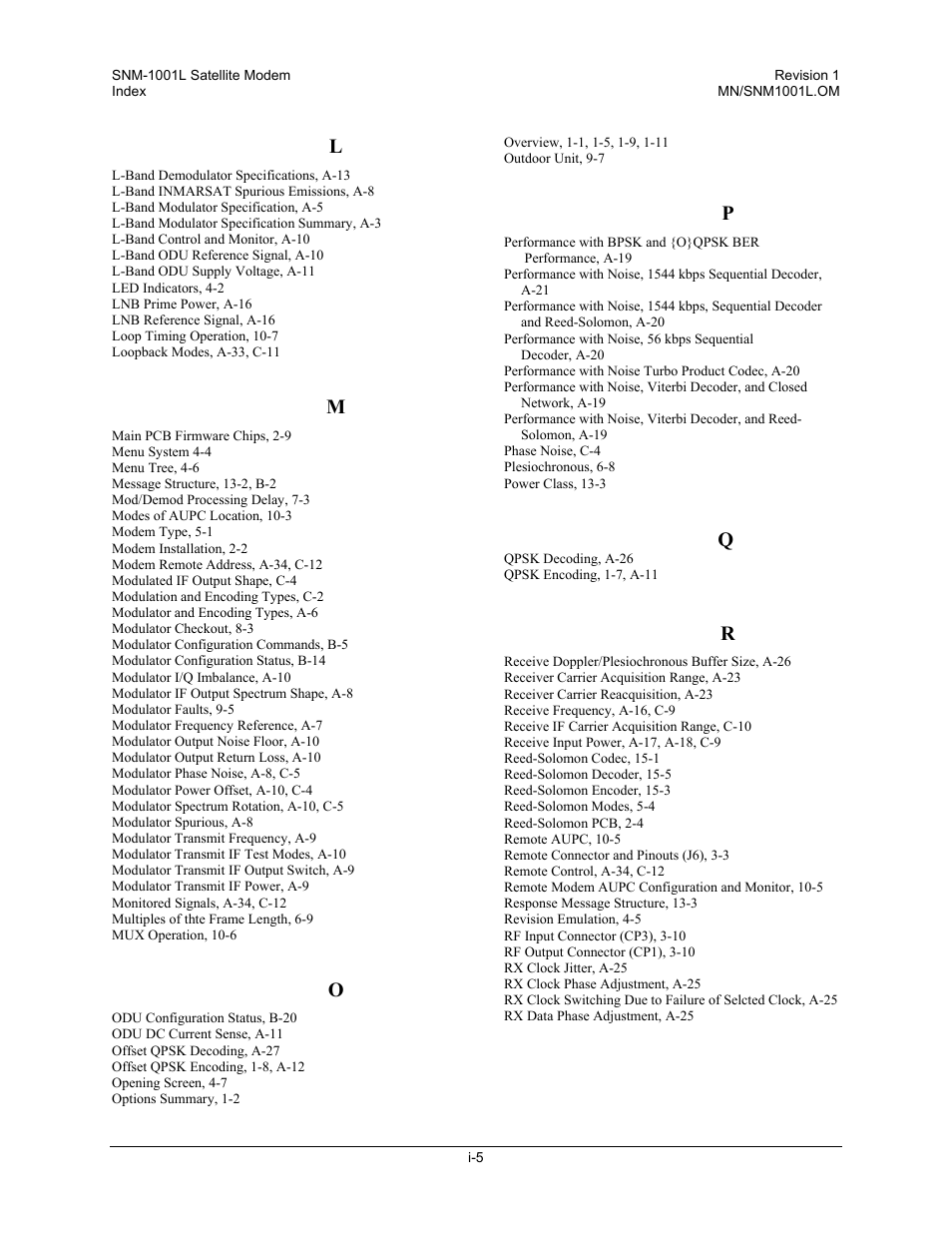 Comtech EF Data SNM-1001L User Manual | Page 341 / 344