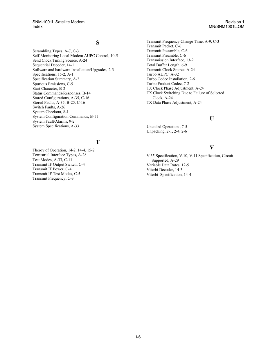 Comtech EF Data SNM-1001L User Manual | Page 342 / 344