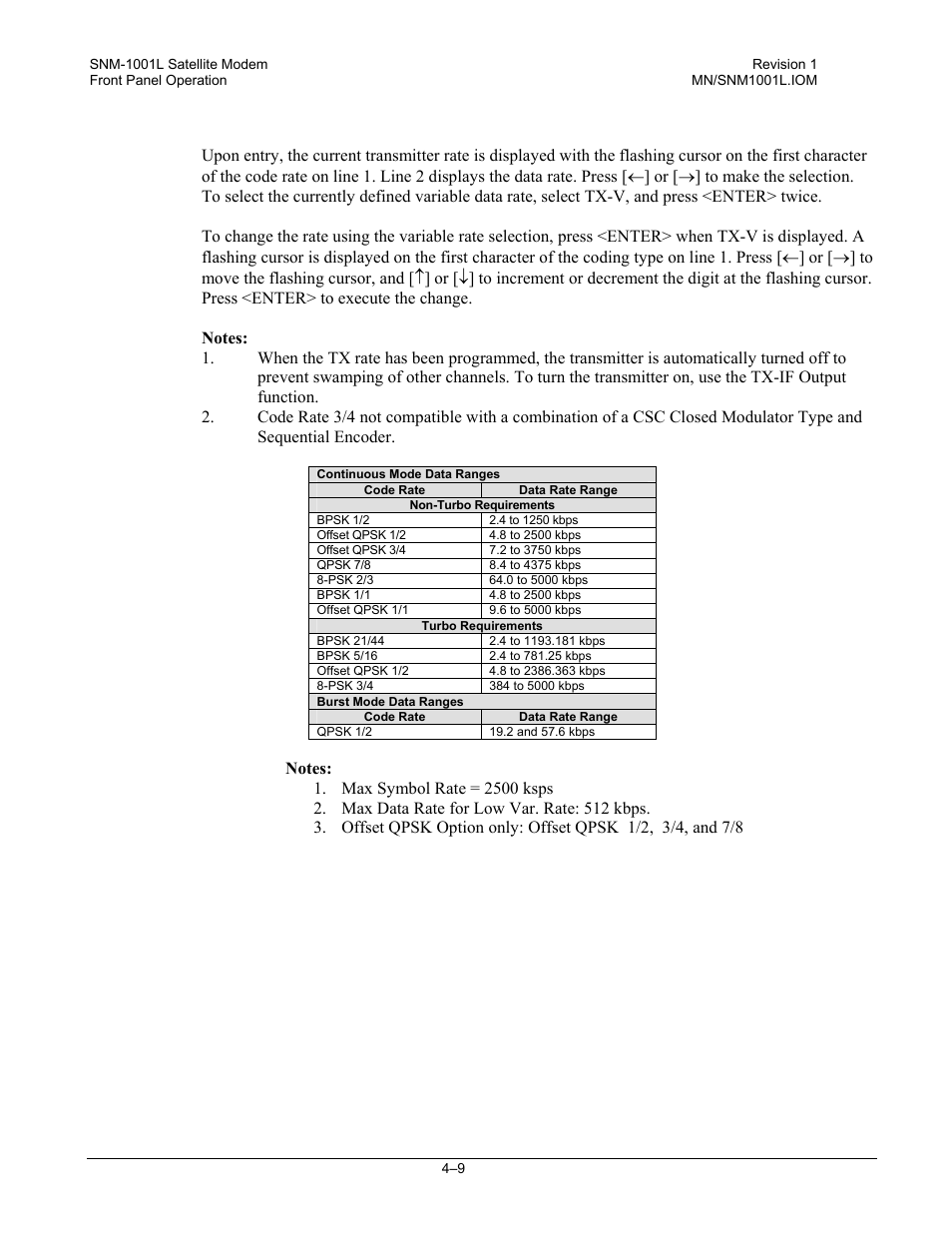 Comtech EF Data SNM-1001L User Manual | Page 73 / 344