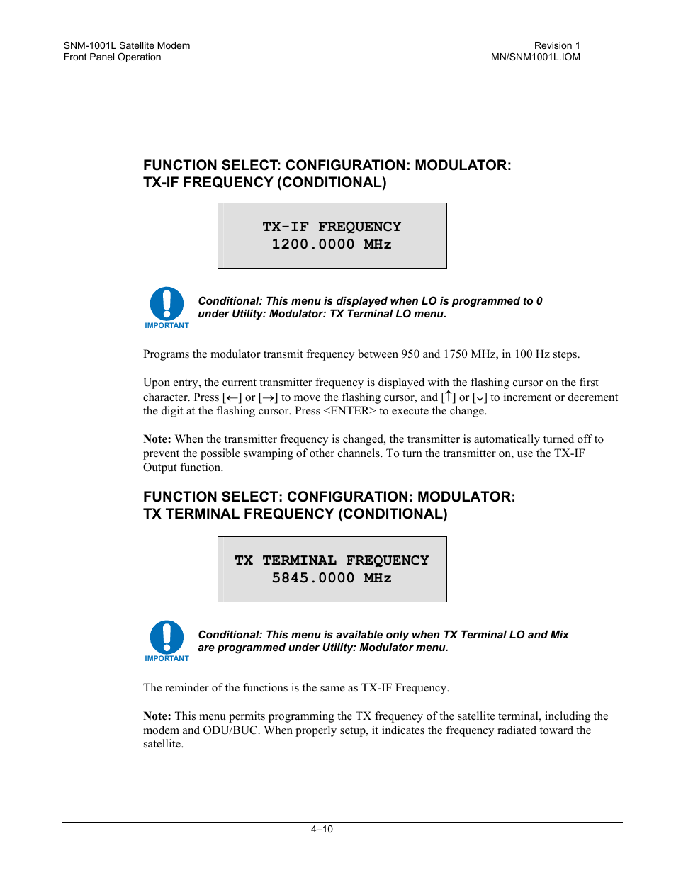 Comtech EF Data SNM-1001L User Manual | Page 74 / 344