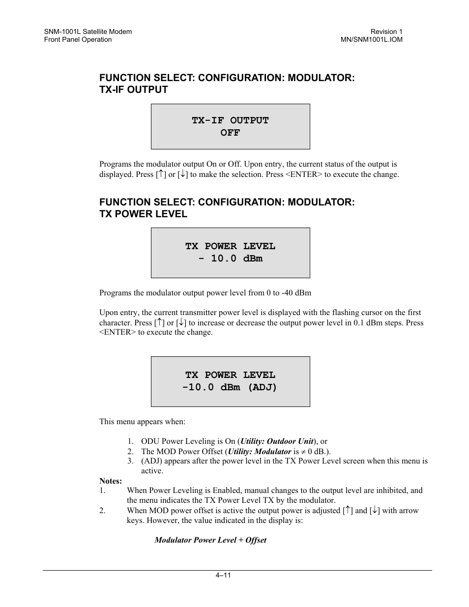 Comtech EF Data SNM-1001L User Manual | Page 75 / 344