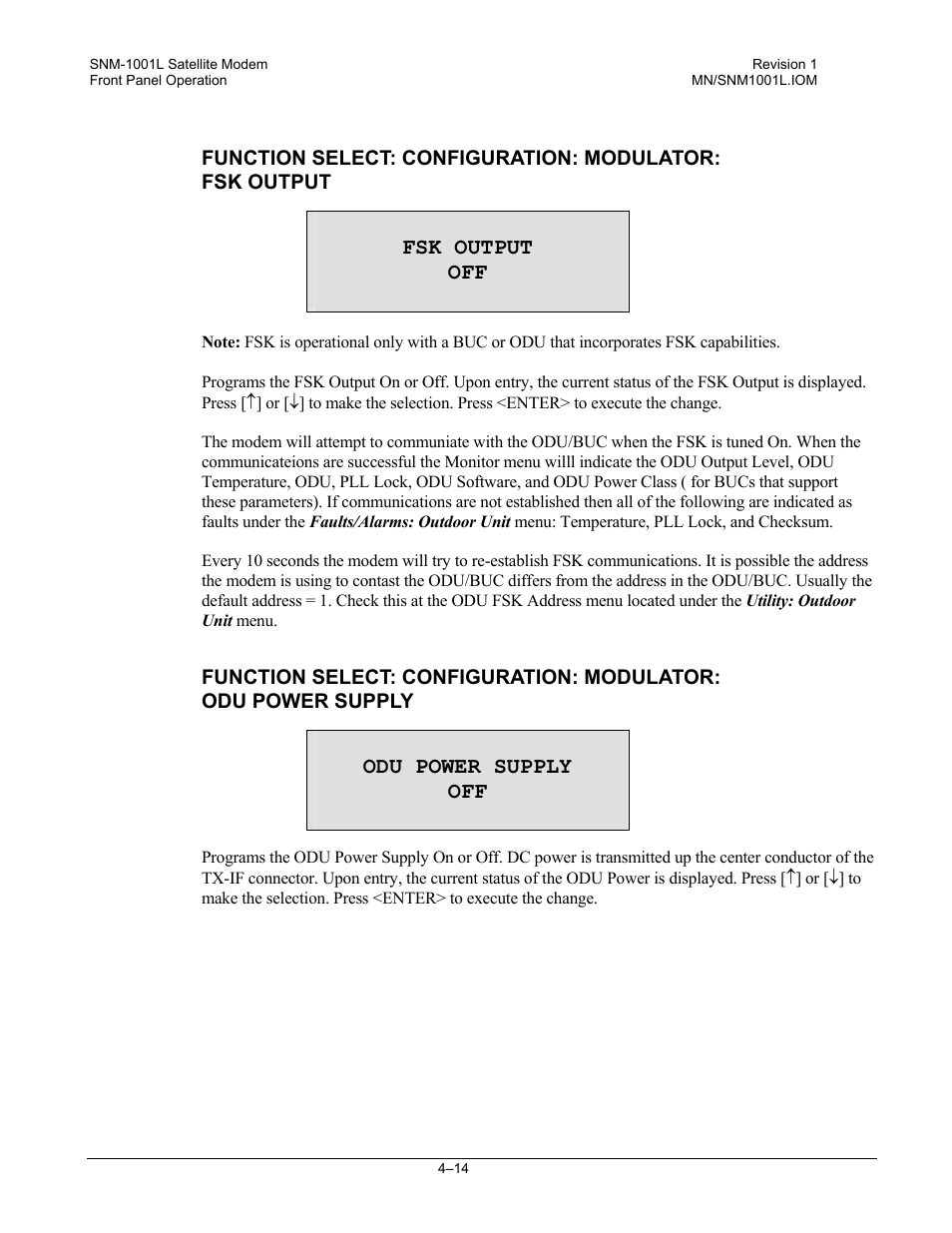 Comtech EF Data SNM-1001L User Manual | Page 78 / 344