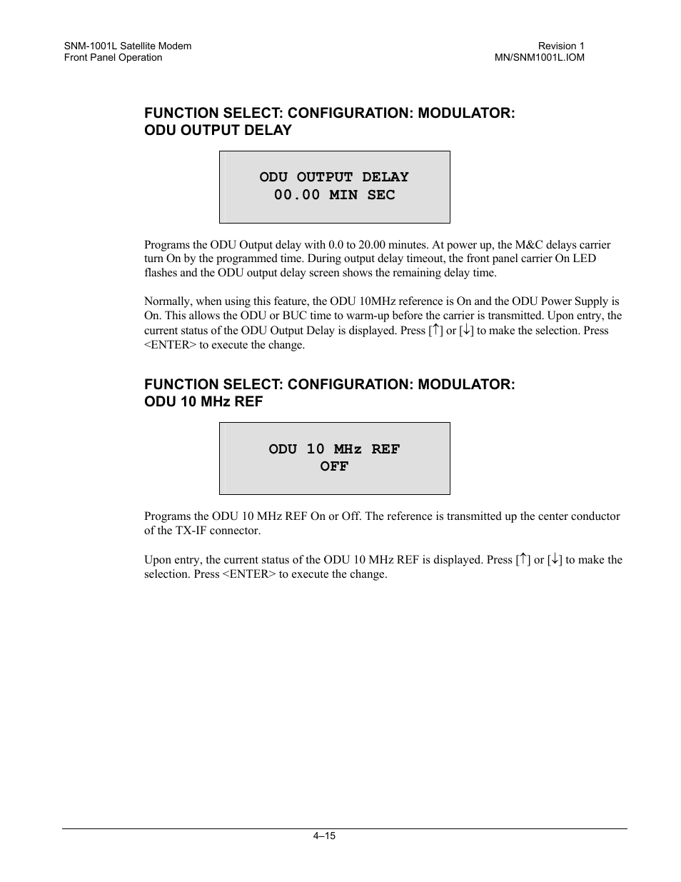 Comtech EF Data SNM-1001L User Manual | Page 79 / 344