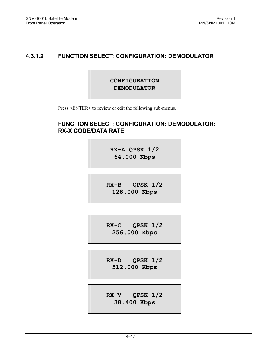 Comtech EF Data SNM-1001L User Manual | Page 81 / 344