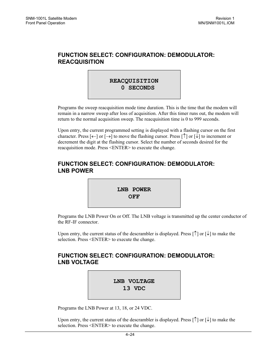 Comtech EF Data SNM-1001L User Manual | Page 88 / 344