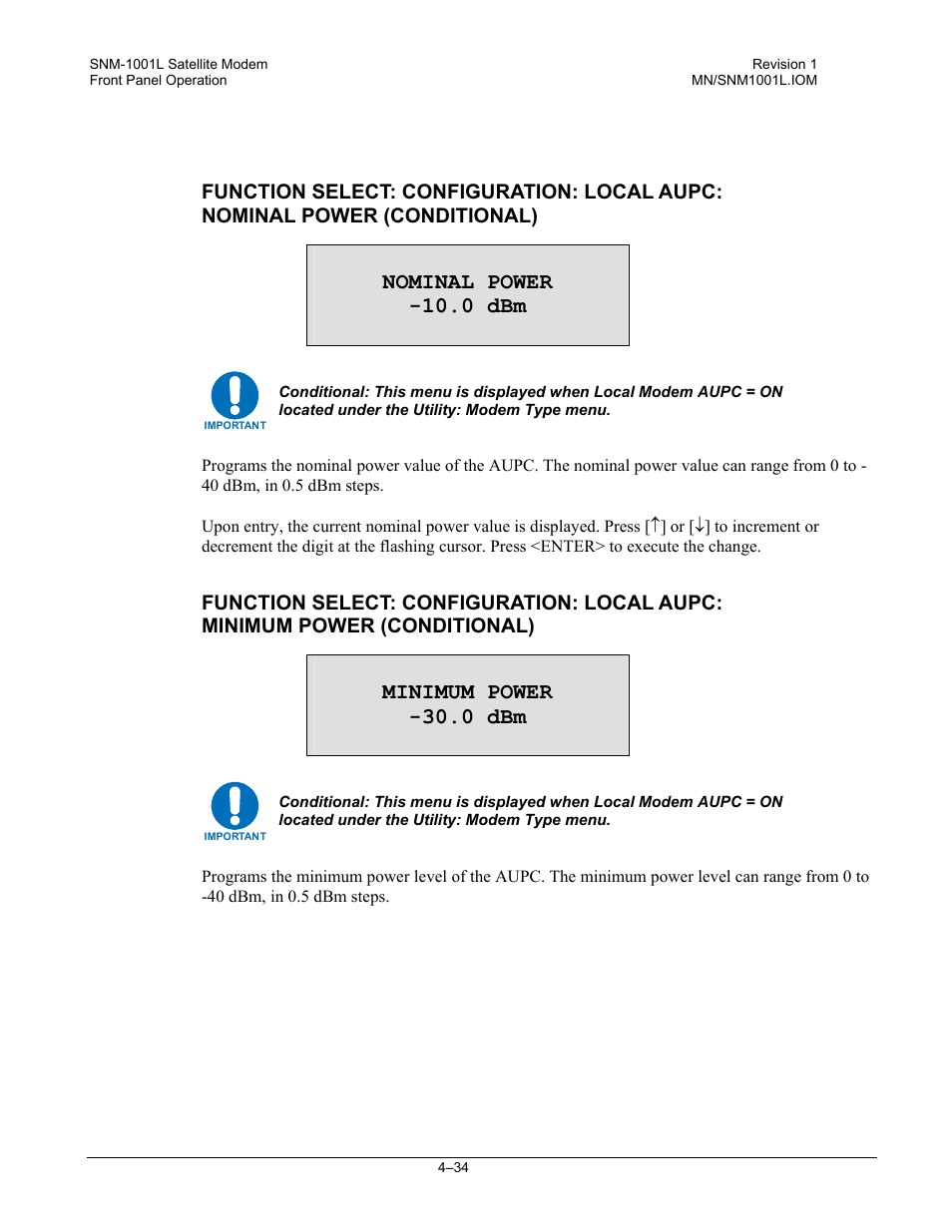 Comtech EF Data SNM-1001L User Manual | Page 98 / 344