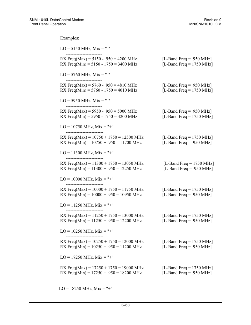 Comtech EF Data SNM-1010L User Manual | Page 116 / 266