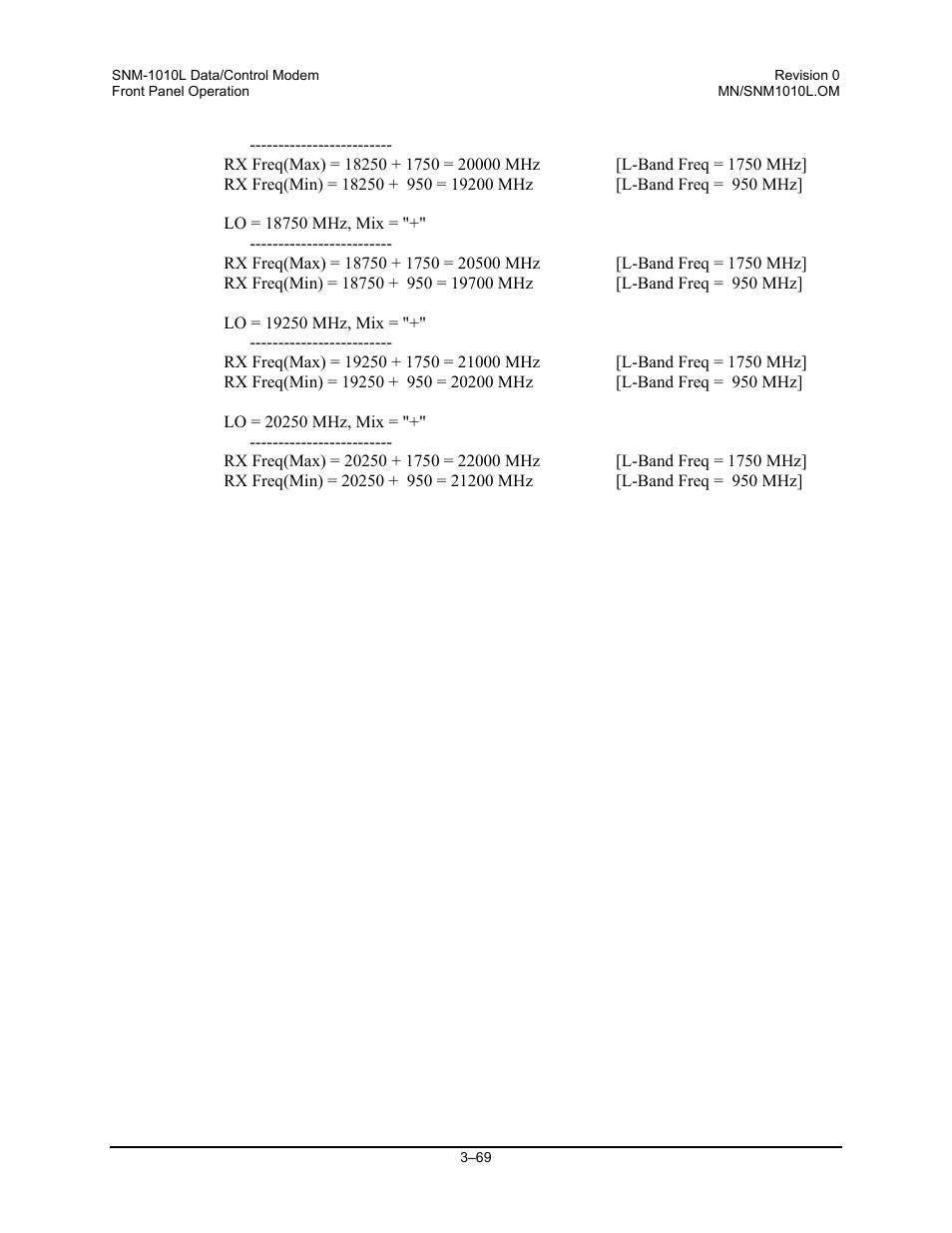 Comtech EF Data SNM-1010L User Manual | Page 117 / 266