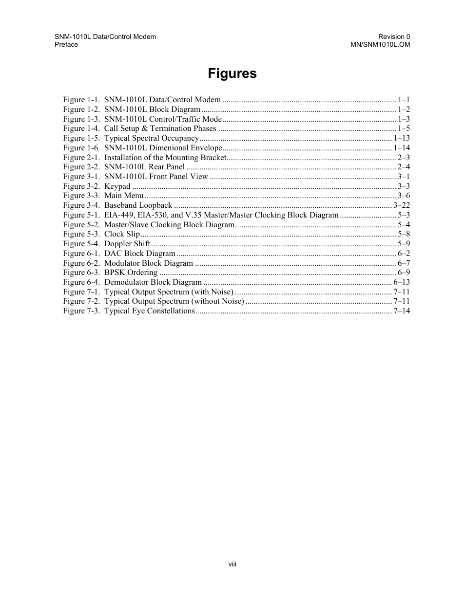 Figures | Comtech EF Data SNM-1010L User Manual | Page 12 / 266