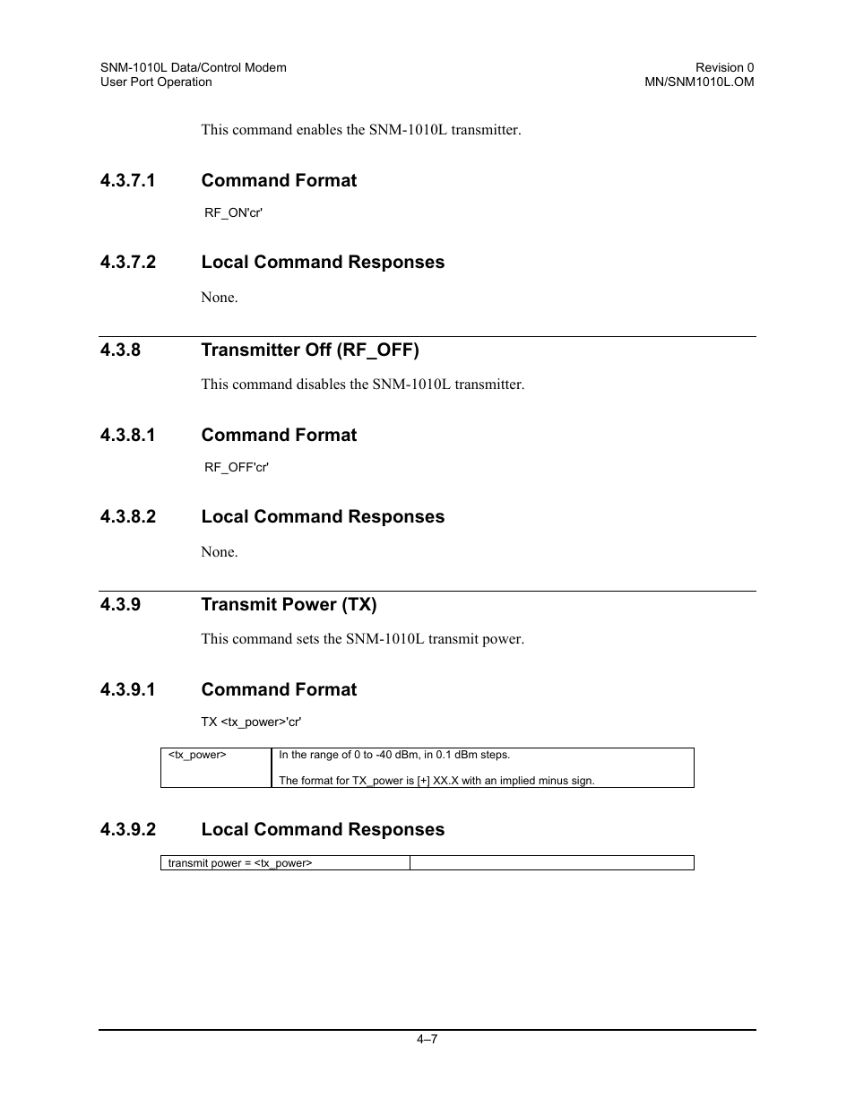 Comtech EF Data SNM-1010L User Manual | Page 125 / 266