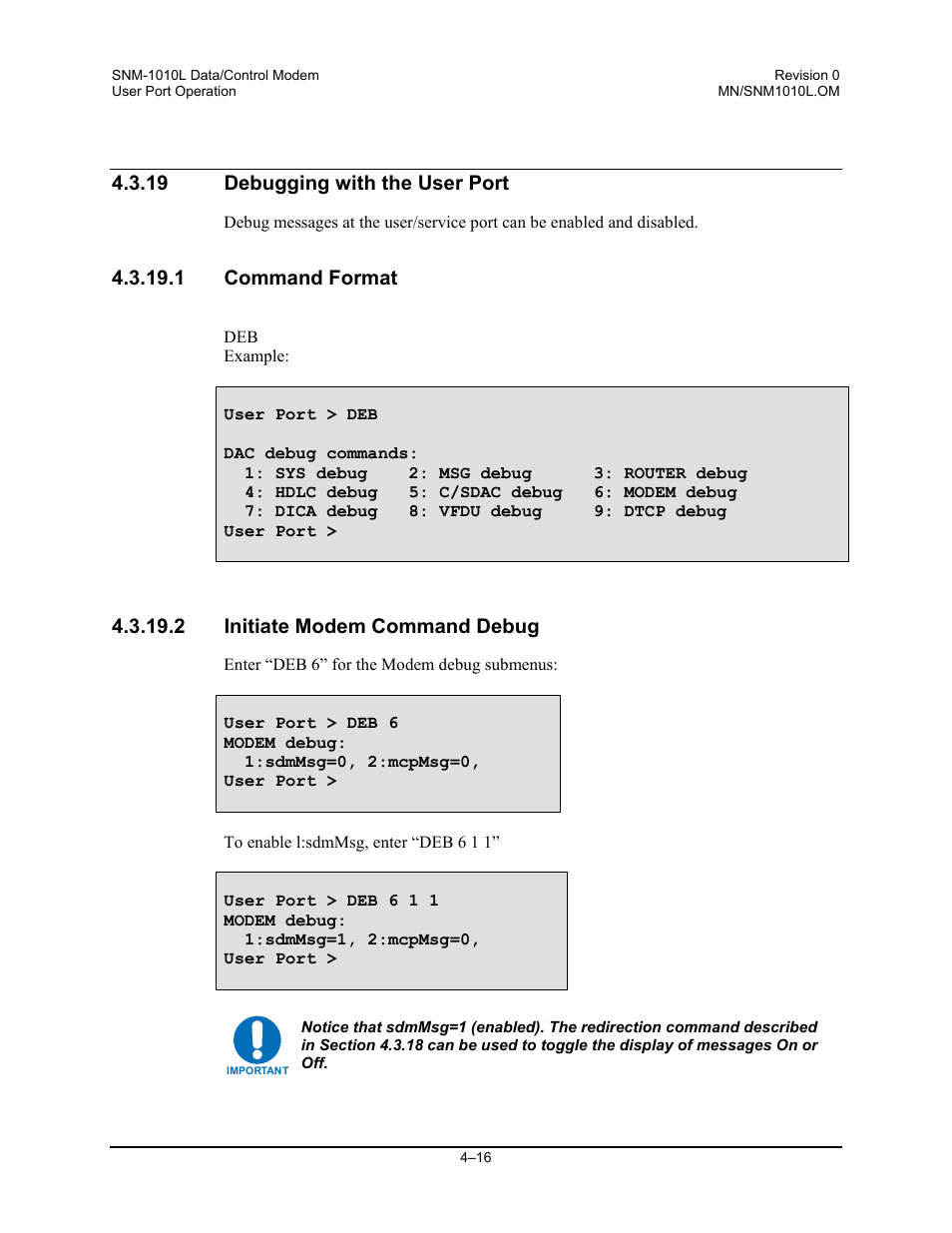 Comtech EF Data SNM-1010L User Manual | Page 134 / 266