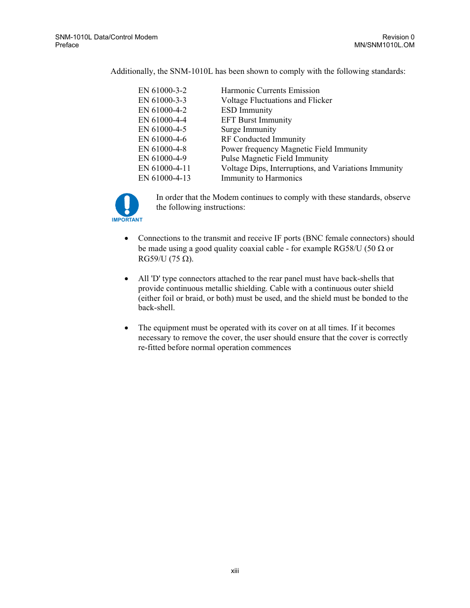 Comtech EF Data SNM-1010L User Manual | Page 17 / 266