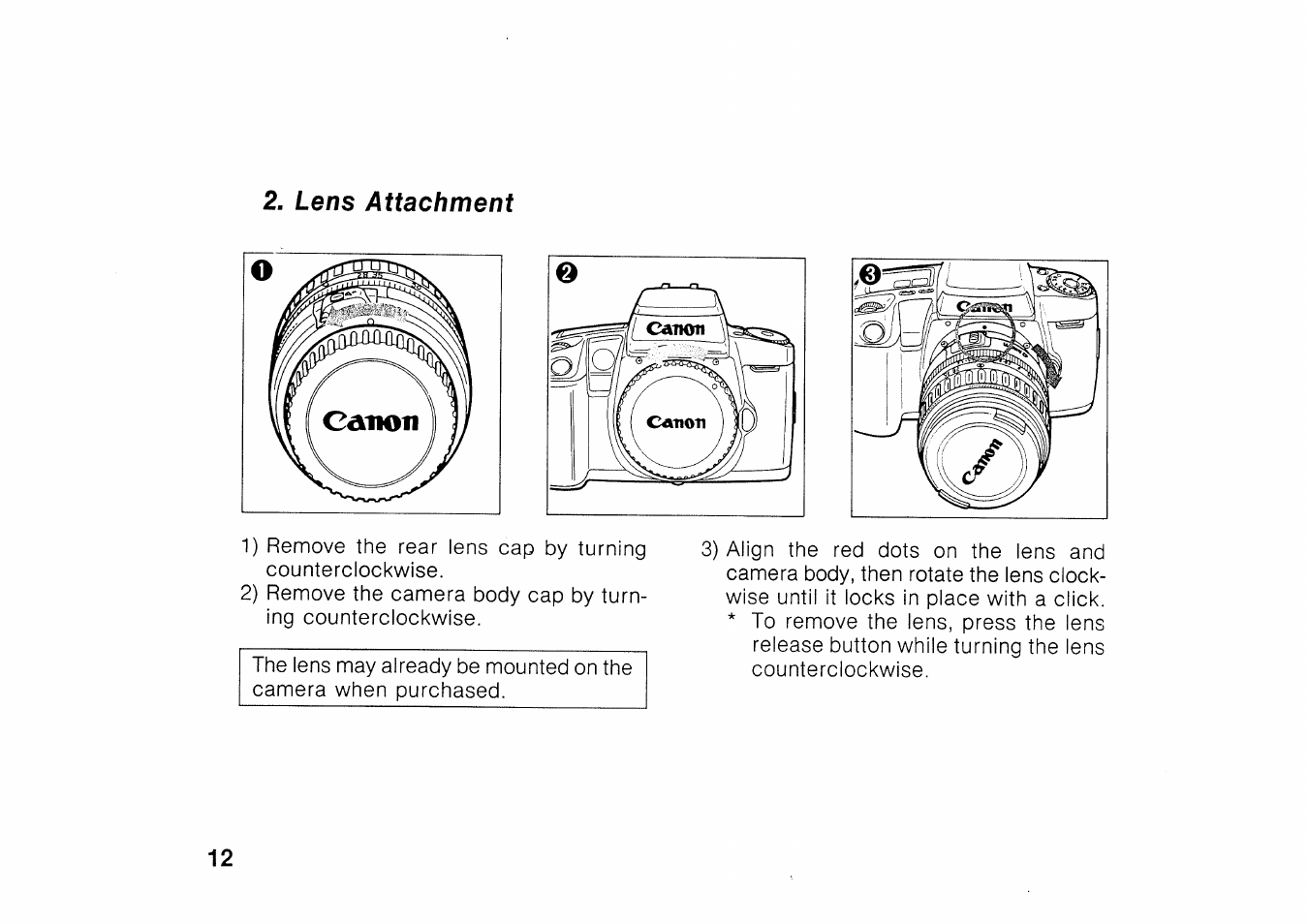 Canon EOS 100 User Manual | Page 12 / 34