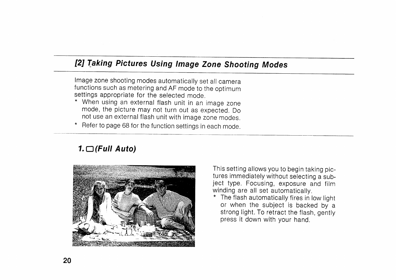 Lens attachment | Canon EOS 100 User Manual | Page 20 / 34