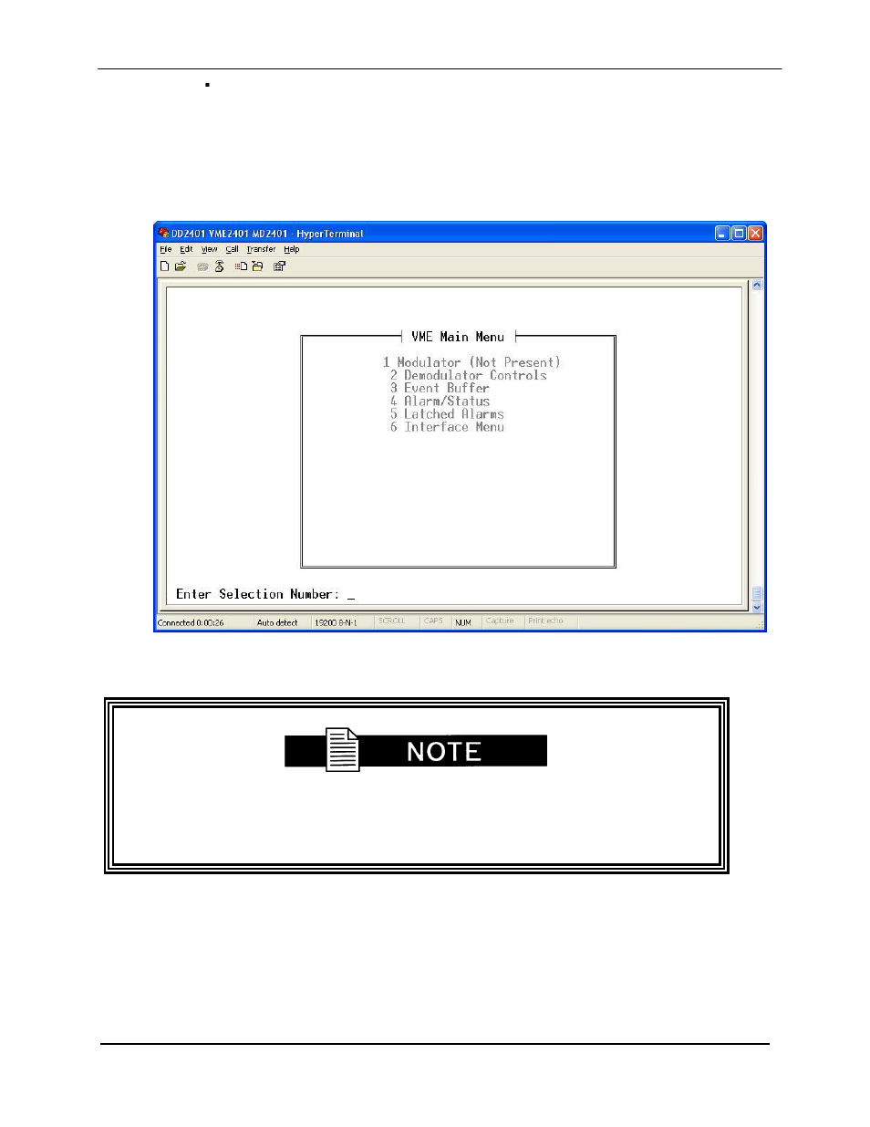 2 terminal screens | Comtech EF Data MD2401 User Manual | Page 35 / 106