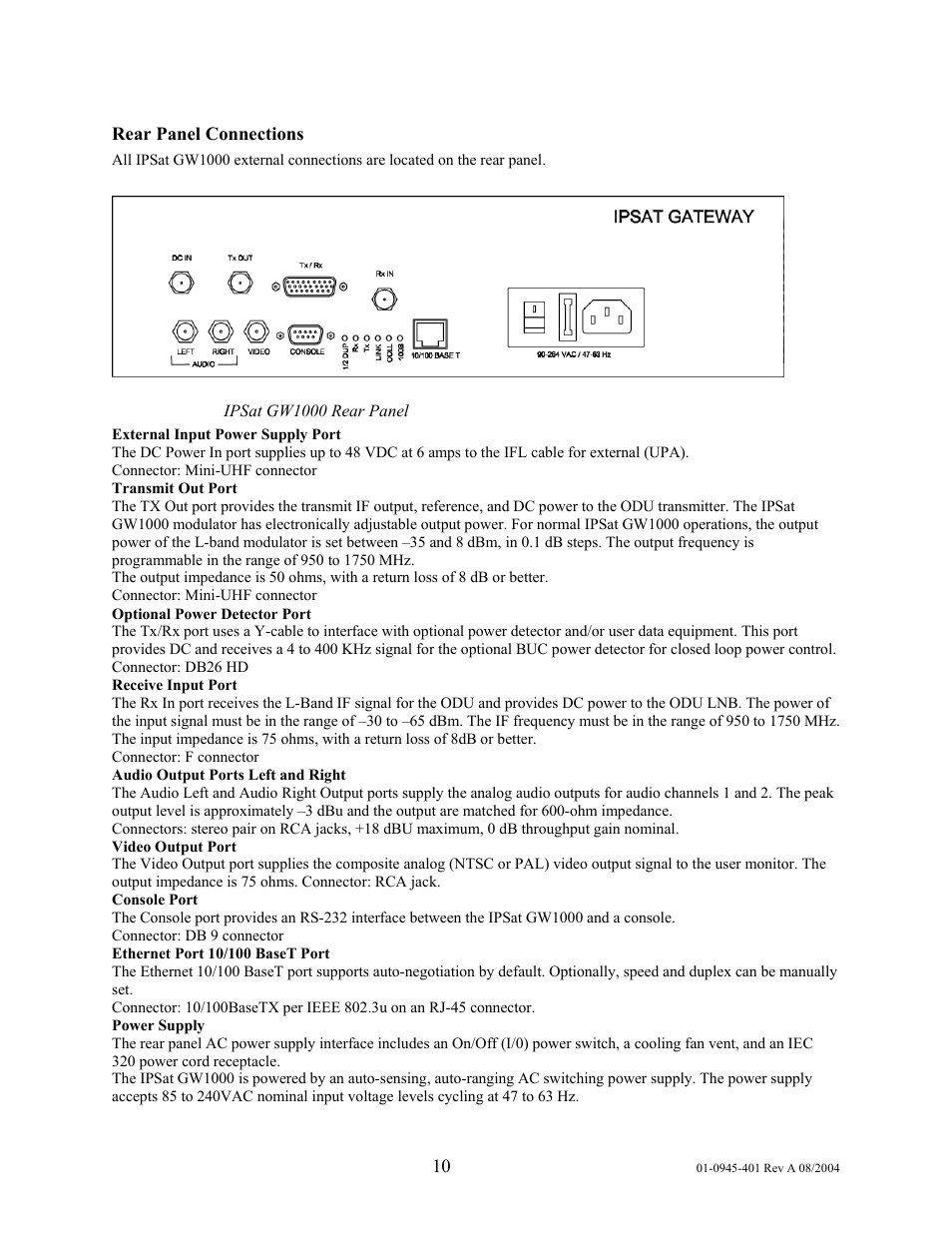 Comtech EF Data IPSat GW1000 User Manual | Page 20 / 51