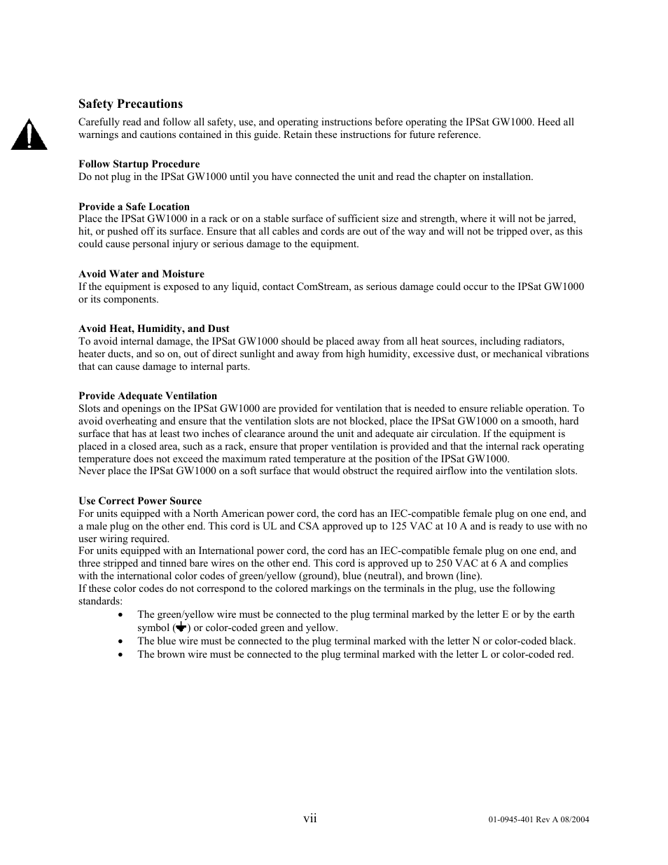 Comtech EF Data IPSat GW1000 User Manual | Page 8 / 51