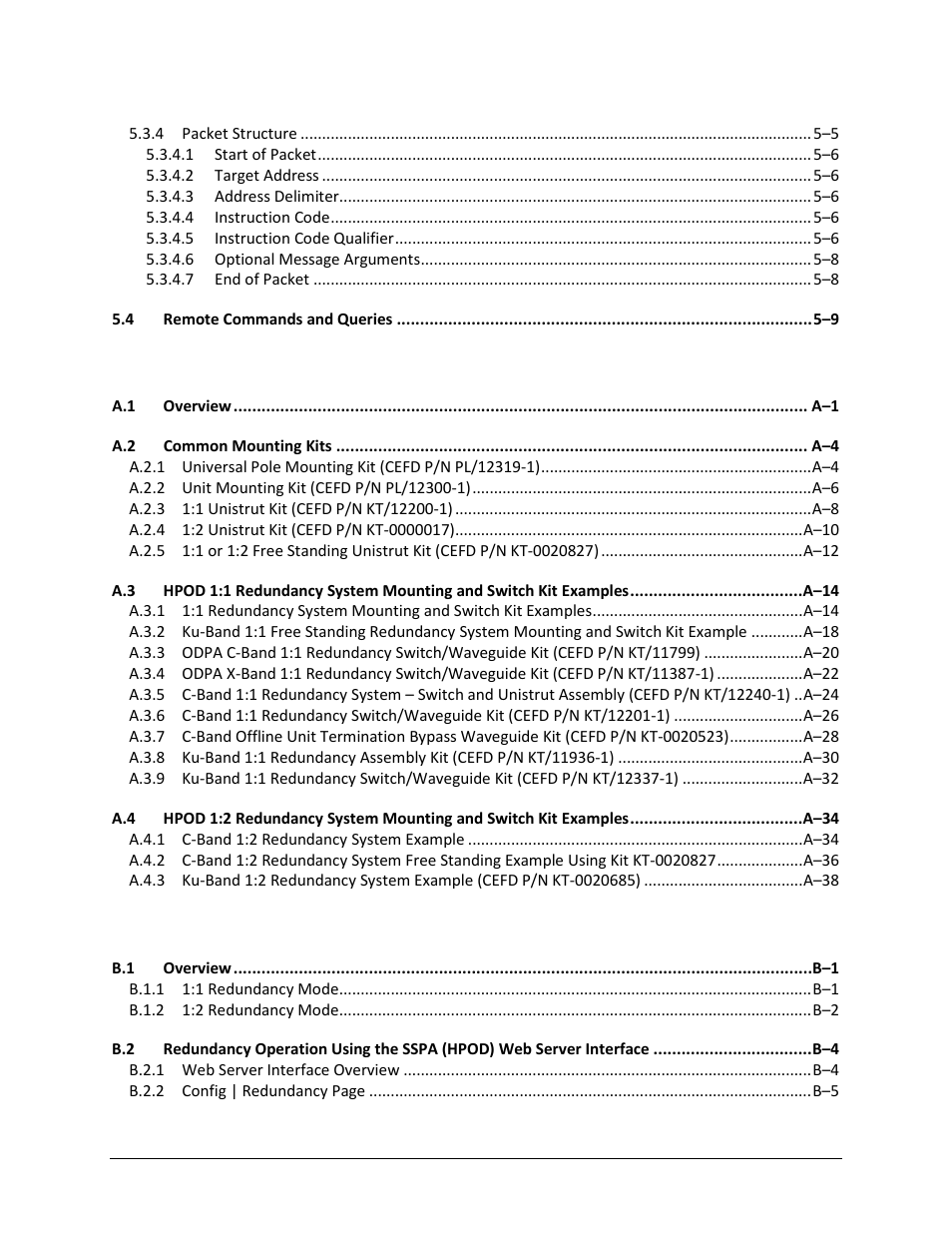 Comtech EF Data HPOD User Manual | Page 10 / 150