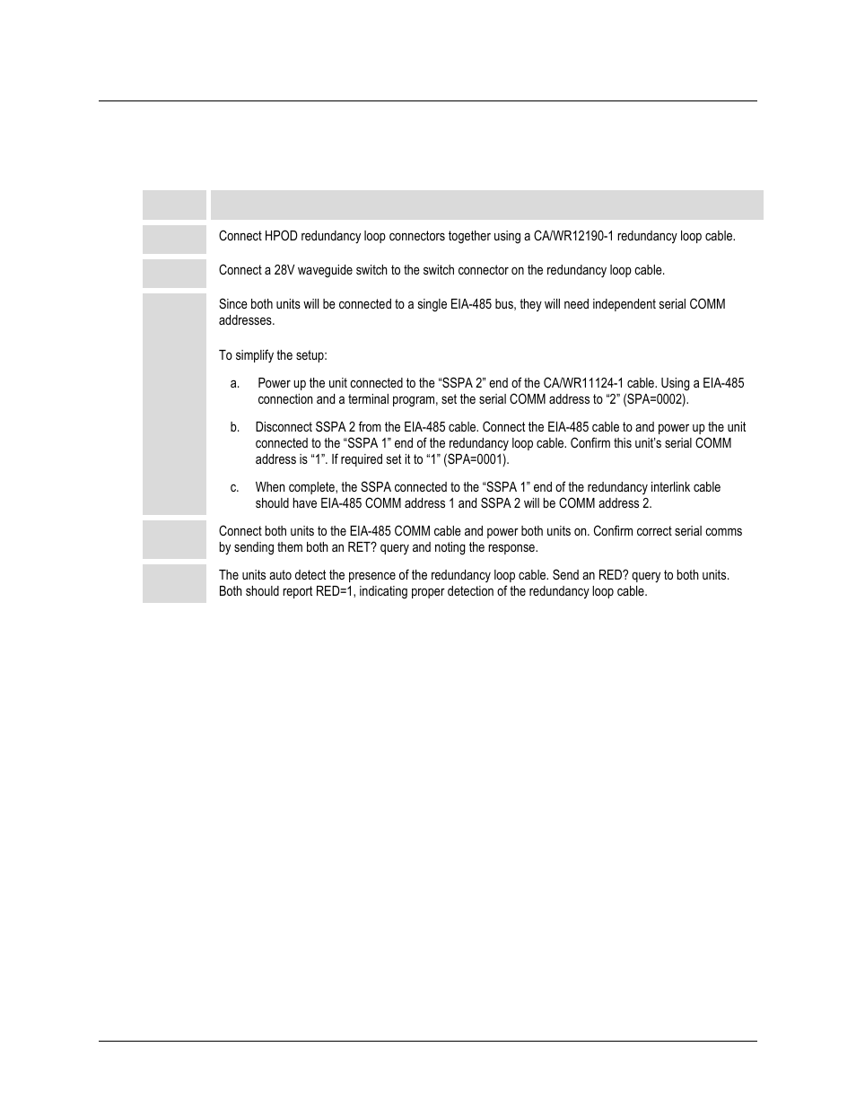 B.4 hpod series 1:1 redundancy test, B.4.1 connection | Comtech EF Data HPOD User Manual | Page 140 / 150