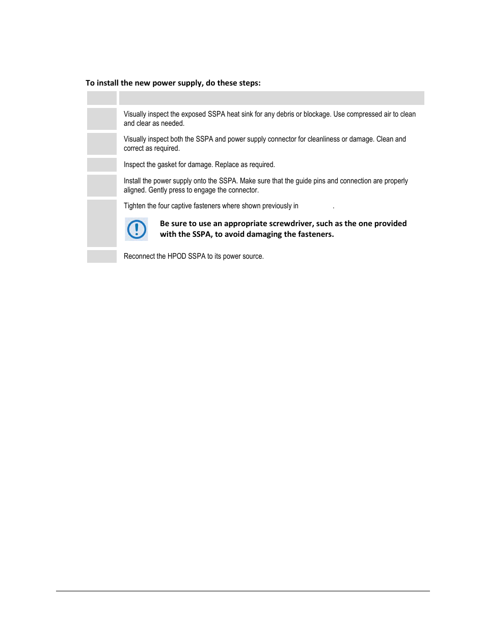 C.2.2 install the new power supply | Comtech EF Data HPOD User Manual | Page 145 / 150