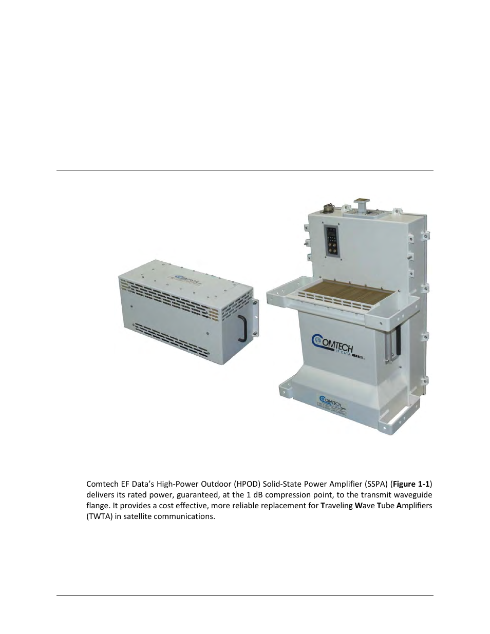 Chapter 1. introduction, 1 overview | Comtech EF Data HPOD User Manual | Page 19 / 150