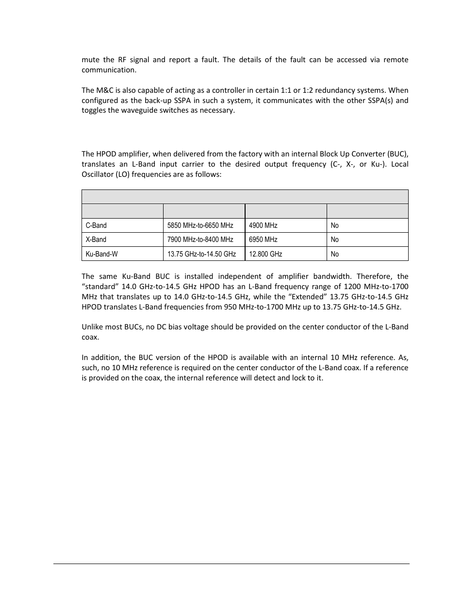 5 block up converter input option | Comtech EF Data HPOD User Manual | Page 24 / 150