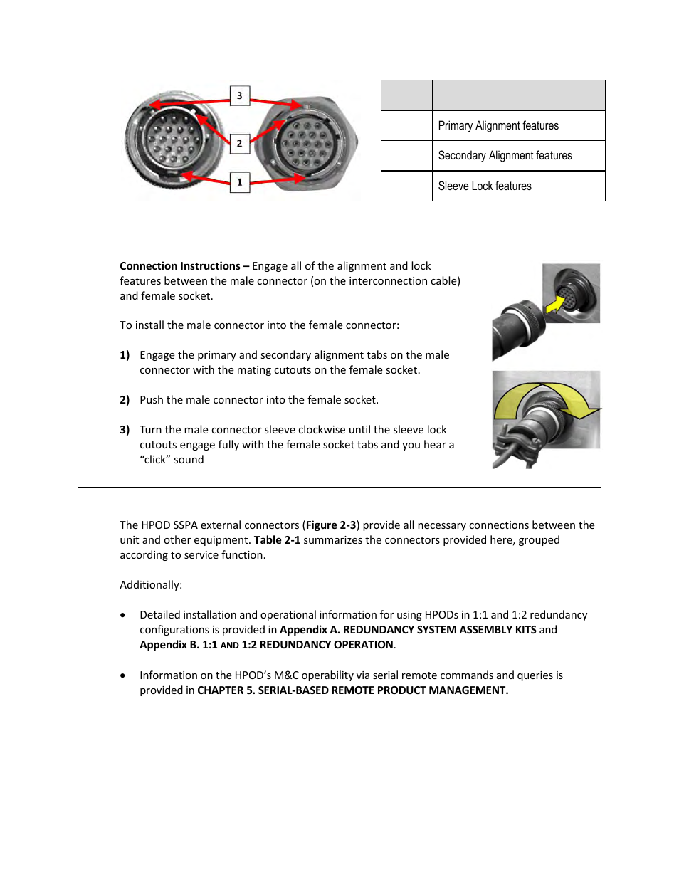 2 hpod sspa cabling connections | Comtech EF Data HPOD User Manual | Page 28 / 150