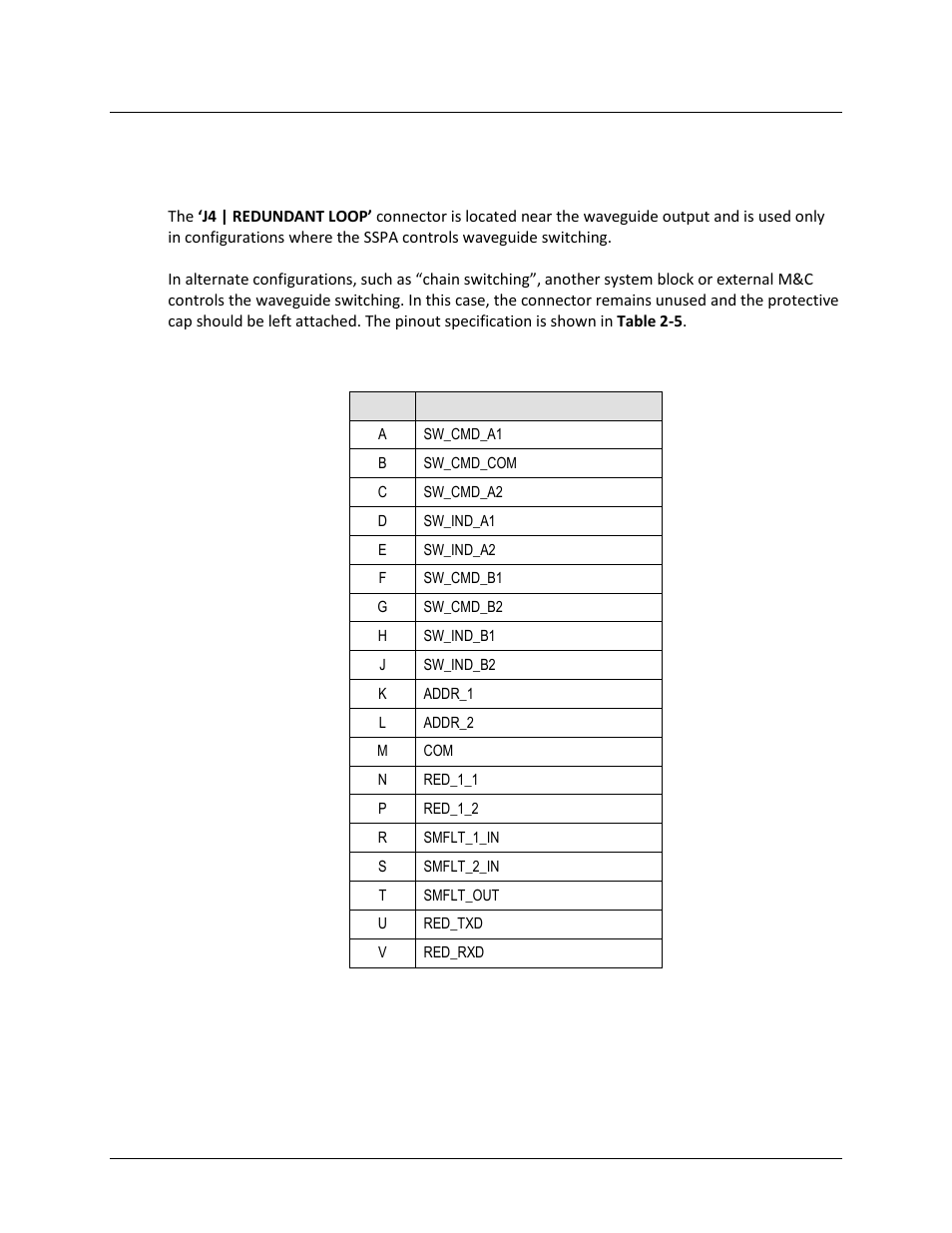 5 electrical control interface connection group, 1 ‘j4 | redundant loop’ connector | Comtech EF Data HPOD User Manual | Page 33 / 150