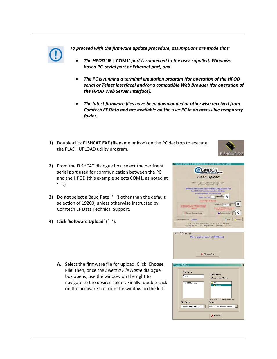 4 perform the ftp upload procedures | Comtech EF Data HPOD User Manual | Page 44 / 150