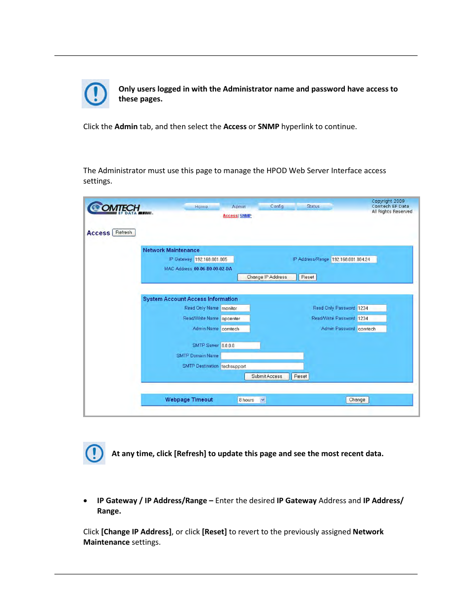 Comtech EF Data HPOD User Manual | Page 60 / 150